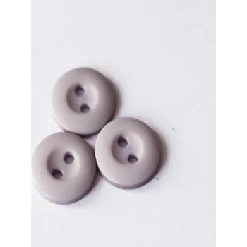 Knoflík Knoflík šedý 20/121/7 - Šedá, 13 mm