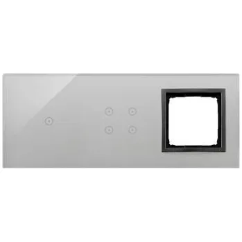 Elektrická zásuvka Simon DSTR3140/72 Moduly s dotykovým panelem 3 1 dotykové pole, 4 dotyková pole, otvor pro příslušenství Simon 54, bouřková/antr