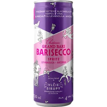Míchaný nápoj Chateau Barisecco Spritz Levandule & Aronie 0,25 l 5,5% obj.