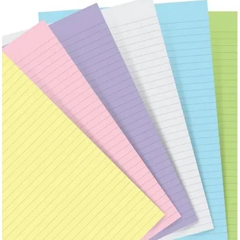 Kancelář Filofax - Náplň kapesní, linkovaný, mix barev, pastel (6 barev)