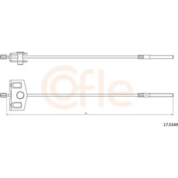 Autodíl Tažné lanko, parkovací brzda COFLE 17.0349