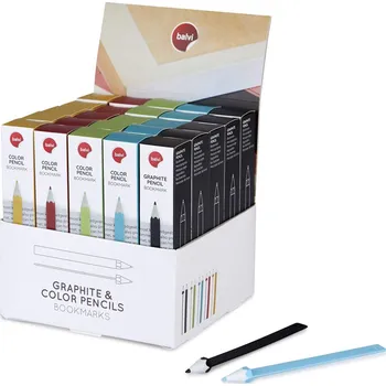 Doplněk ke knize Záložky do knihy, grafit, různé barvy, x25, 15x1,2x1,2