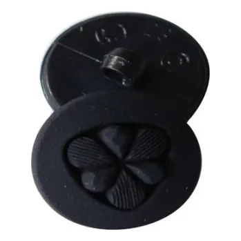 Knoflík 83094 Knoflík černý, modrý 43196/28 - Modrá, 17 mm