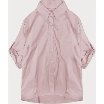 Dámská košile Růžová košile s ozdobnou mašlí na zádech (24018) odstíny růžové uni velikost