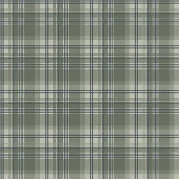 Tapeta ICH Wallcoverings Vliesová tapeta na zeď, zelená, kostka, káro, 9819-5, Essential Stripes, ICH Wallcoverings, velikost 10,05 x 0,53 m