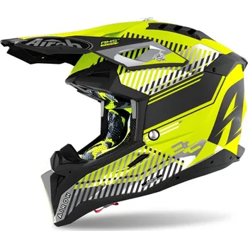 Helma na motorku Helma AVIATOR 3.0 Wave (matná žlutá, vel. S)