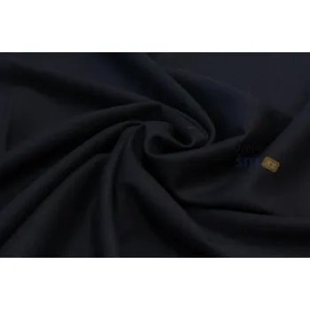 Metráž - Oblekovka Vlna Virg TM.MODRÁ ČESANÁ 17916 - látka na obleky a kostýmy - Modrá, 145 cm