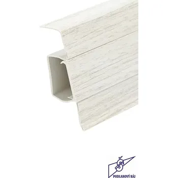 soklová lišta Lišta soklová SLK 60 Q Döllken, 3583 - 2,5m (Elektrikářská podlahová lišta Döllken SLK60 Q lišta 5123752 3583)