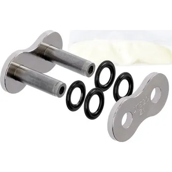 Auto-moto spojka řetězu 520Z3, JT CHAINS (barva stříbrná, nýtovací, typ RIVET)