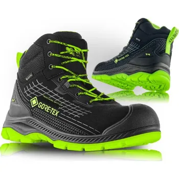 Pánské holínky VM Footwear Obuv VM BIRMINGHAM 8020-S7L, kotník s kompozitní tužinkou a stélkou 8020-S7L/43 Černá/zelená 43