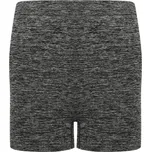 Tombo Dámské bezešvé sportovní kraťasy - Tmavě šedý melír | 2XS/XS