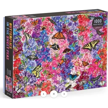 Puzzle galison puzzle motýli ve sladkém hrášku 1000 dílků
