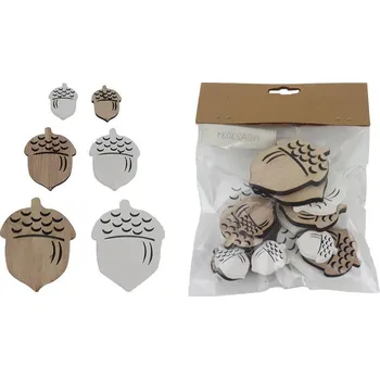 Vánoční dekorace Dekorace žalud, 18 ks D6575