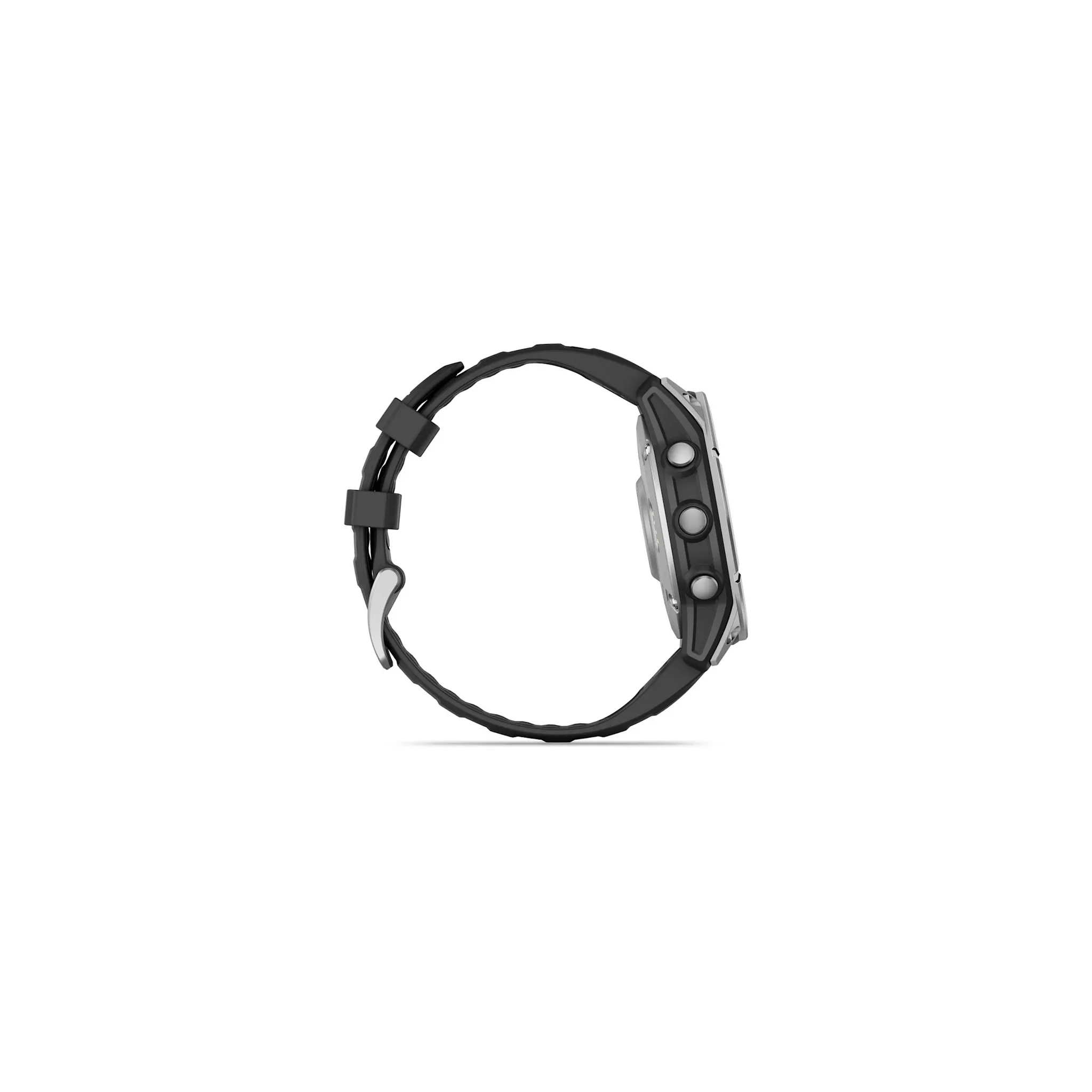 Fotografie 12 - Chytré hodinky Garmin fēnix E 47 mm Stainless Steel Black Silicone Band