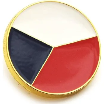 Odznak (pins) vlajka Česká republika 3,5 cm - barevný