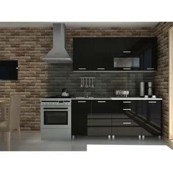 FALCO Kuchyňská linka Timothy RLG 180 černý lesk