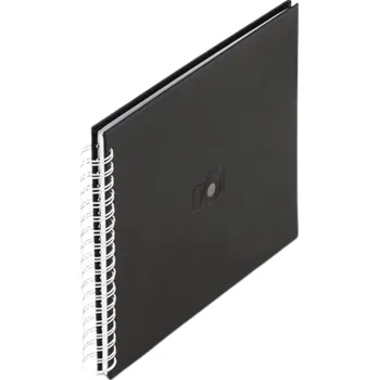 Fotoalbum Hama SINGS spirálové 28x24 cm, 50 stran, černé, lepicí 7500