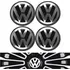 Samolepicí dekorace na vozidlo Emblémy na kola z ABS nálepky 60 mm Volkswagen