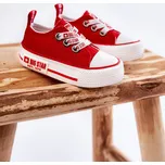 Dětské látkové tenisky BIG STAR KK374053 Barva: Červená, Velikost: 18