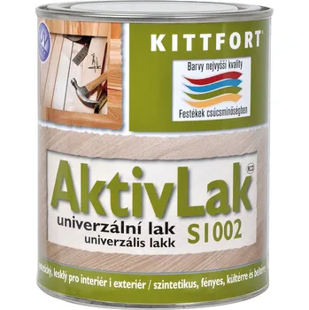Lak na dřevo Kittfort AKTIVLAK S1002 UNIVERZÁLNÍ LAK Barva: lesklý, Balení: 0,6 l