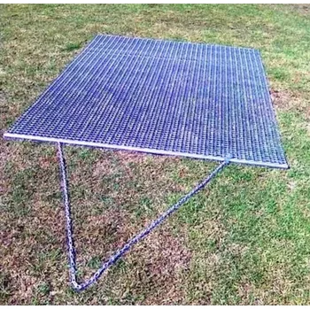 Ocelová zatahovací (smykovací) síť na trávníky 120 x 120 cm