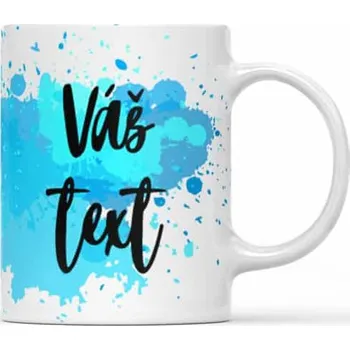 Hrnek Blue s vlastním textem - Černá