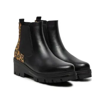 Dámské kozačky Kotníková obuv s elastickým prvkem Tamaris 1-25446-43 Černá 39