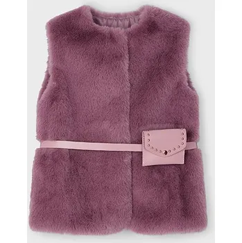 Dívčí mikina Mayoral Kožešinová vesta 4365 Rozměr: 104