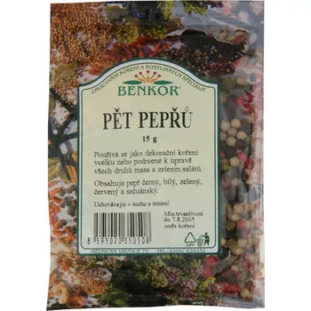 Koření Benkor Pět pepřů 15 g