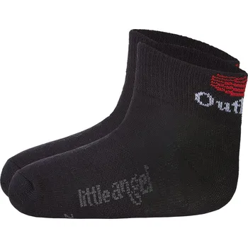 Little Angel Ponožky dětské nízké Outlast® - černá Velikost ponožek: 15-19 | 10-13 cm