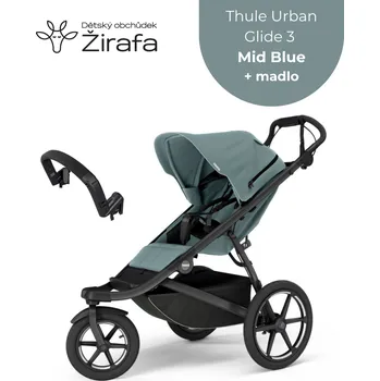 Přeprava dětí Akční set Thule Urban Glide 3 Mid Blue Magnetic Buckle + Madlo 2025