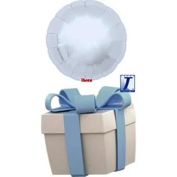 Balónek Létající balónek kruh stříbrný 35 cm - TAKARA KOSAN