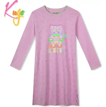 Dívčí noční košile dl.r. KUGO MN3773 růžová