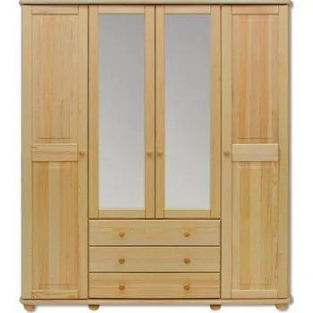 Ložnicová sestava FS-130 šatní skříň 4-dveřová se zrcadlem