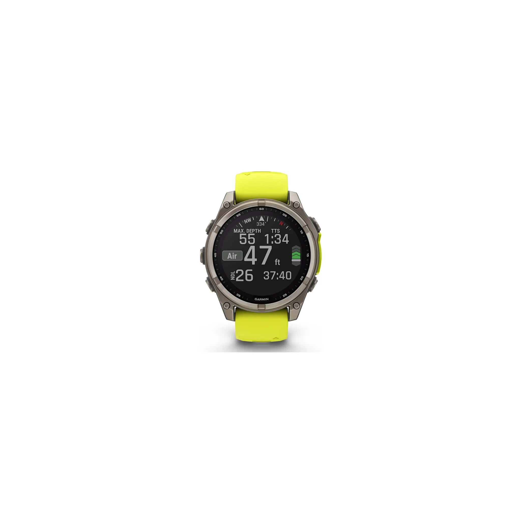 Fotografie 5 - Chytré hodinky Garmin fēnix 8 51 mm Solar Sapphire Titanium Amp Yellow/Graphite Silicone Band
