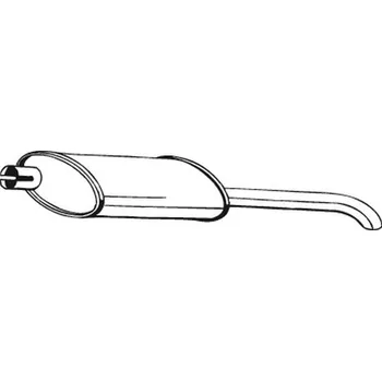 Výfukový systém Zadní tlumič výfuku BOSAL 185-021