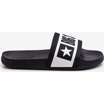 Dámské pantofle Dámské klasické pantofle Big Star LL274742 Limetka Barva: Černá, Velikost: 36