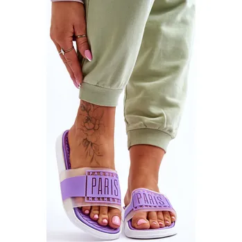 Dámské pantofle Dámské sportovní pantofle Neonově Sunrise Barva: Fialová, Velikost: 36