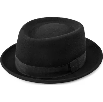 Klobouk Černý vlněný klobouk Heisenberg Fido - Fawler