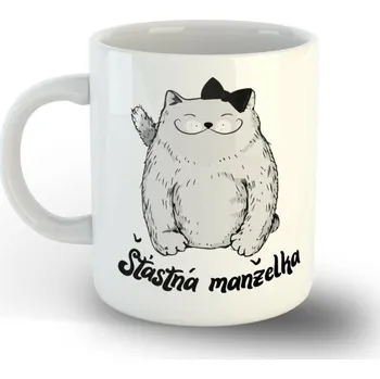 Hrnek Šťastná manželka - Červená