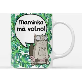 Hrnek pro maminku Maminka má volno! - Červená