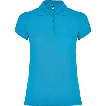 Dámské tričko Roly Star Dámské polo tričko PO6634 Turquoise 12 3XL