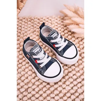 Dívčí tenisky Dětské Klasické Tenisky Nízké BIG STAR HH374193 Barva: Modrá, Velikost: 19