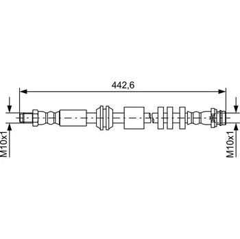 Brzdová hadice Brzdová hadice BOSCH 1 987 481 732