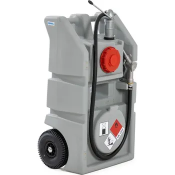 Palivová nádrž Vozík s nádrží na naftu PolyMove 110, z polyethylenu, ruční čerpadlo, objem 110 litrů