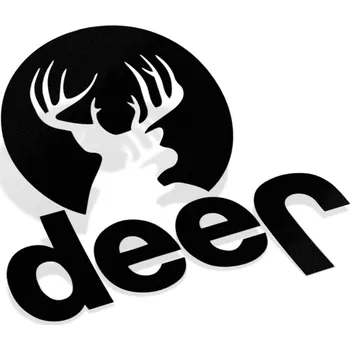 Samolepicí dekorace na vozidlo Samolepka Deer Jeep - 10x10