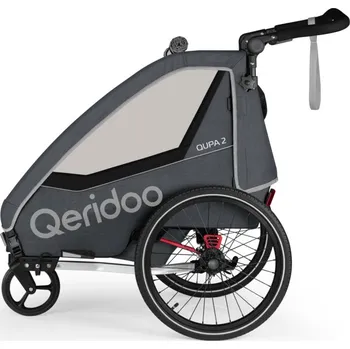 vozík za kolo Vozík QERIDOO Qupa2 - Grey