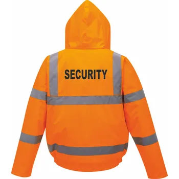 Reflexní bunda zimní SECURITY potisk