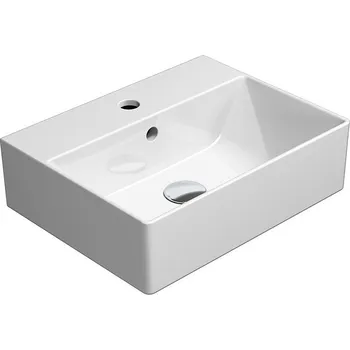 Umyvadlo Sapho KUBE X keramické umyvadlo 45x35cm, bílá ExtraGlaze 9485111