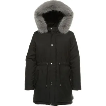 Dívčí kabát Dívčí zimní kabát Lewro MARIABELLA 116/122 Černá, Šedá